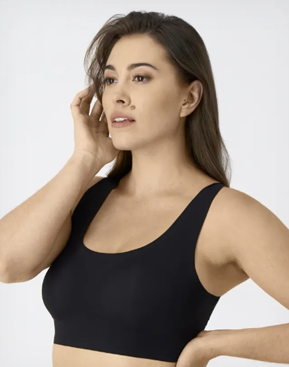Bali Women's 3XL Comfort Revolution Black EasyLite Wireless T-Shirt Bra L26-12